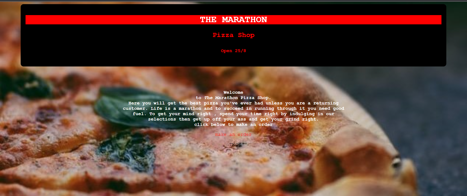 Pizza Shop